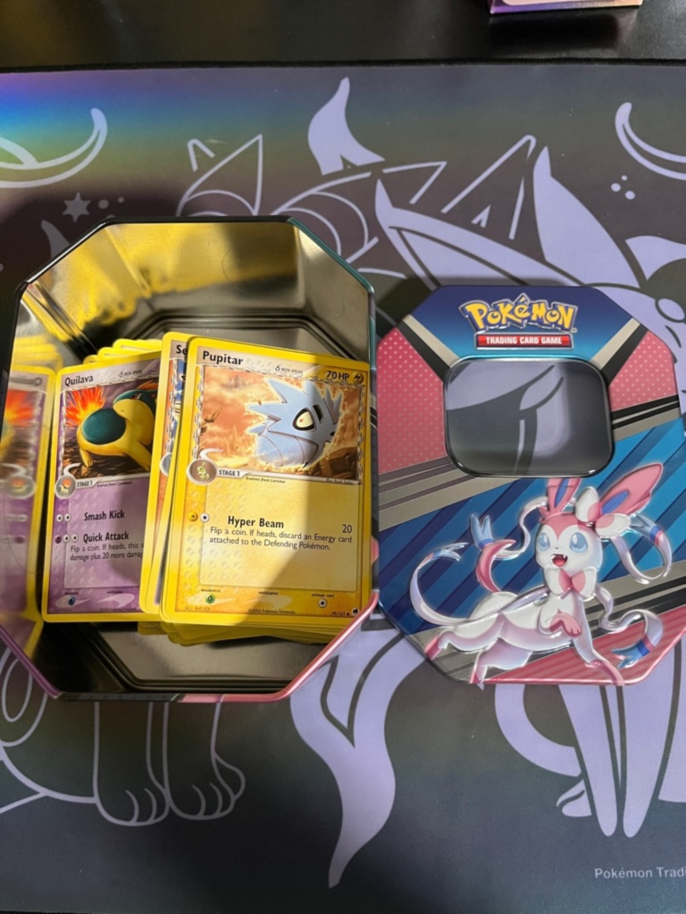 Pokémon Trading Card Tin with Cards